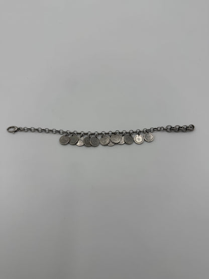 Gucci Bracciale con Ciondoli Moneta Multipli in Argento 925 - Pally Vintage Closet
