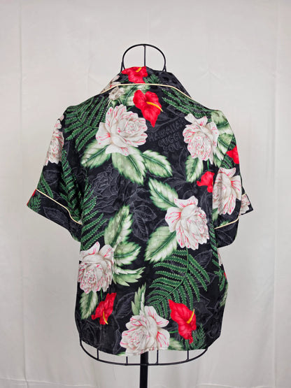 Gucci-Camicia-Hawaiian-Soul-in-Jacquard-di-Seta-Verde-70263528718660 - Pally Vintage Closet