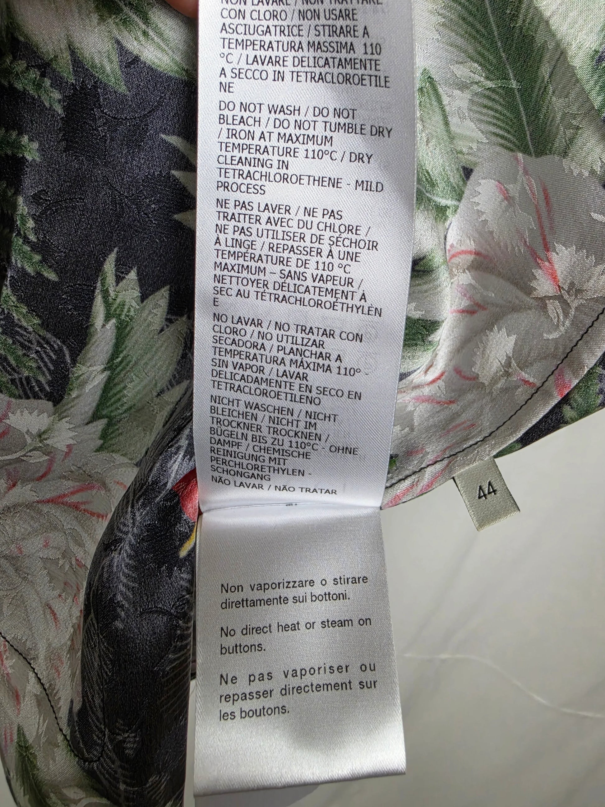 Gucci-Camicia-Hawaiian-Soul-in-Jacquard-di-Seta-Verde-70263528751428 - Pally Vintage Closet