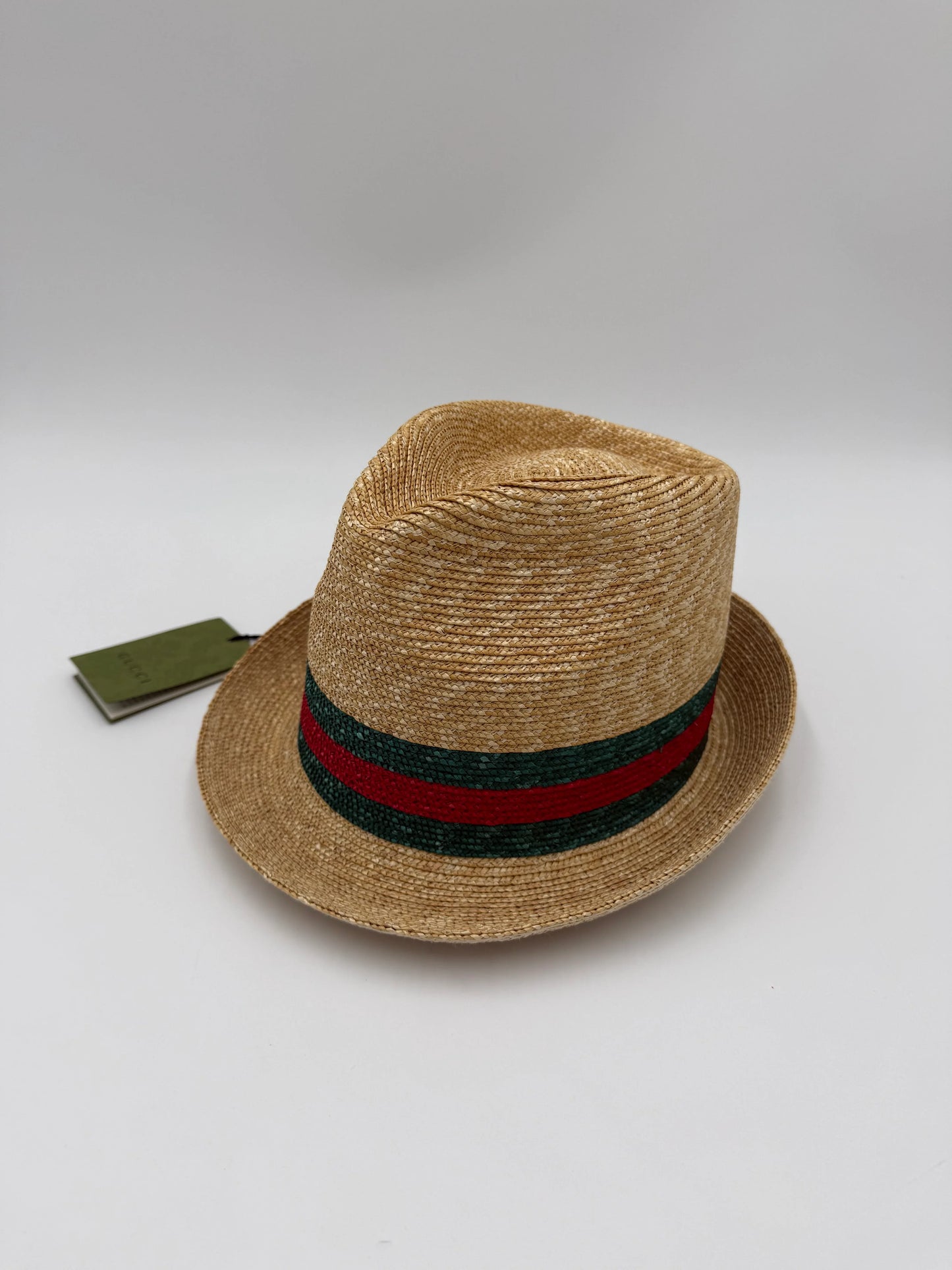 Gucci-Cappello-Fedora-in-Paglia-con-Nastro-Web-Beige-70031208251716 - Pally Vintage Closet