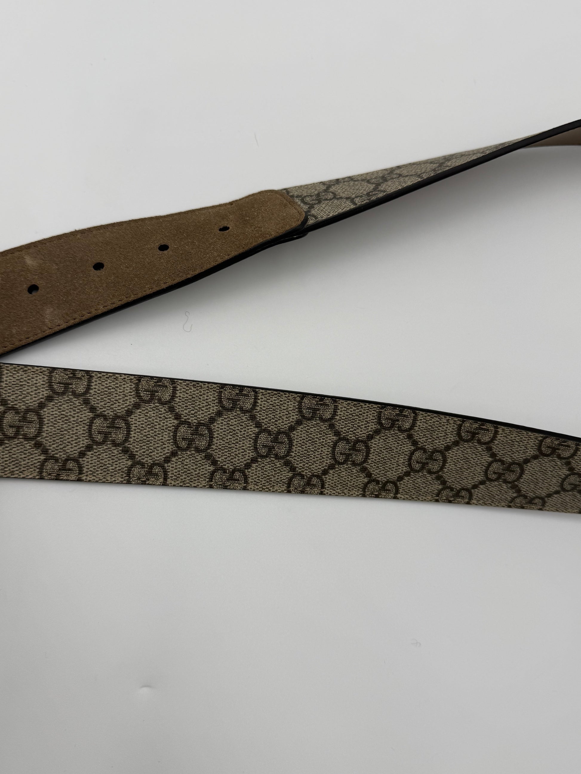 Gucci Cintura Dionysus in Tela GG Supreme con Fibbia Serpente - Pally Vintage Closet