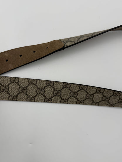 Gucci Cintura Dionysus in Tela GG Supreme con Fibbia Serpente - Pally Vintage Closet