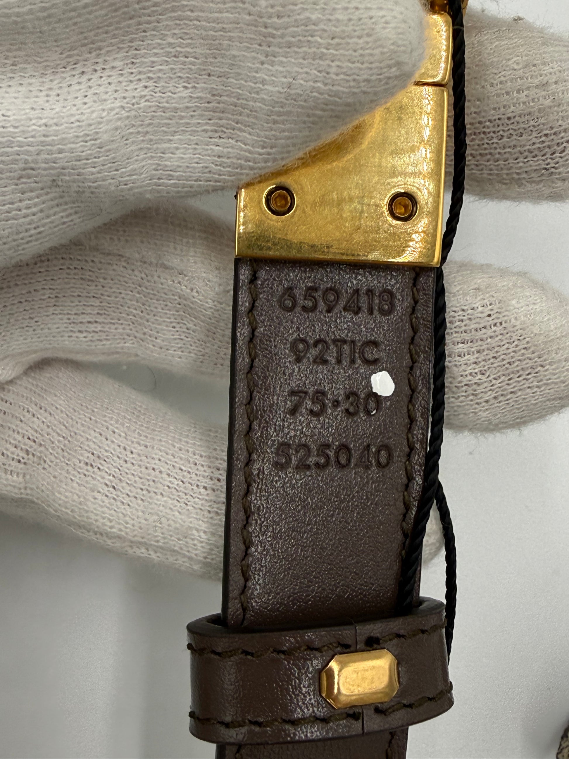 Gucci Cintura GG Marmont Reversibile in Tela GG Supreme e Pelle Marrone - Pally Vintage Closet