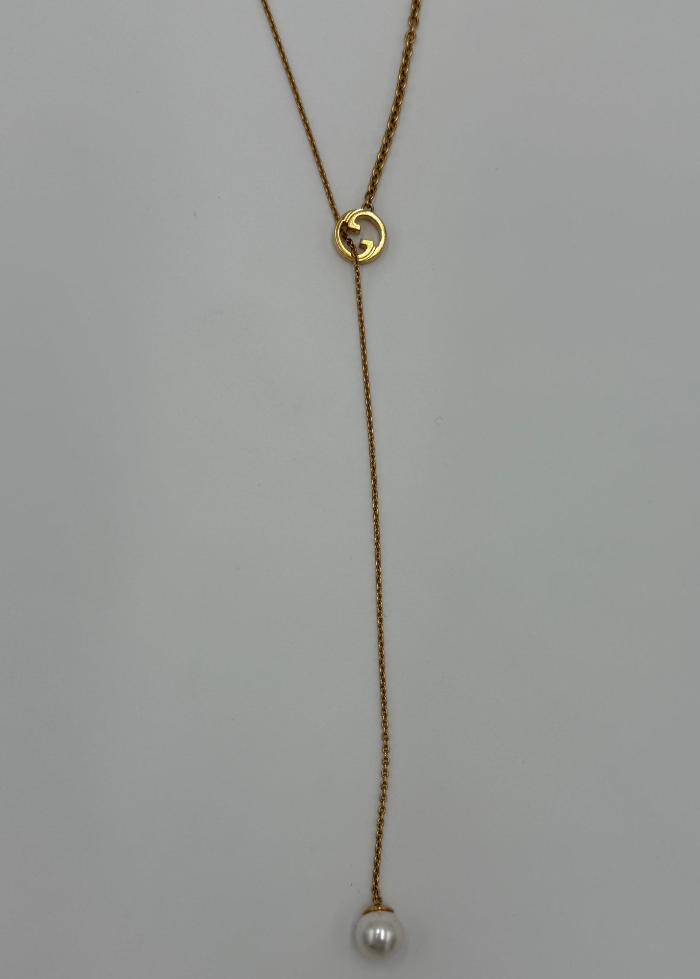 Gucci Collana Blondie con Perla a Goccia