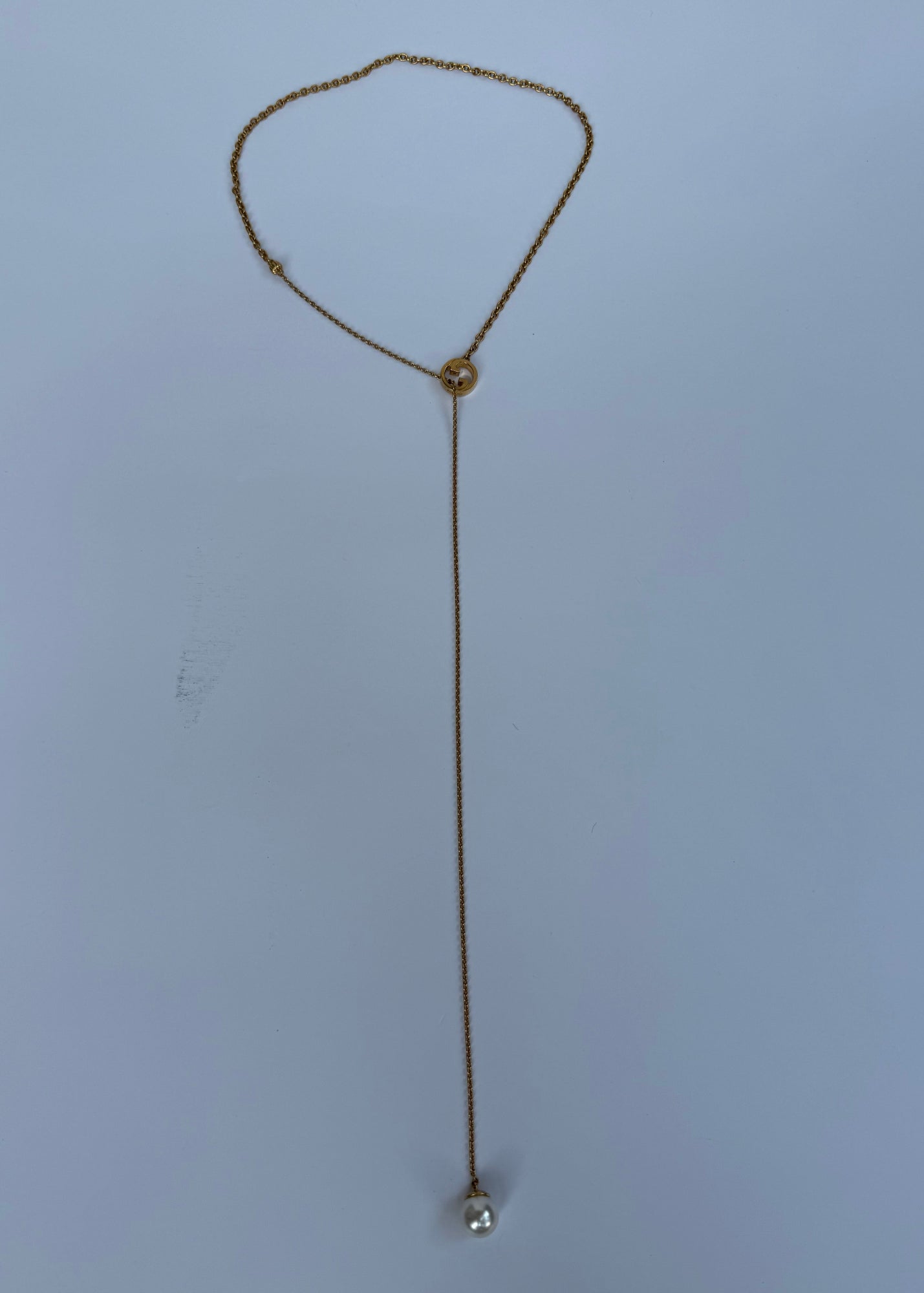 Gucci Collana Blondie con Perla a Goccia