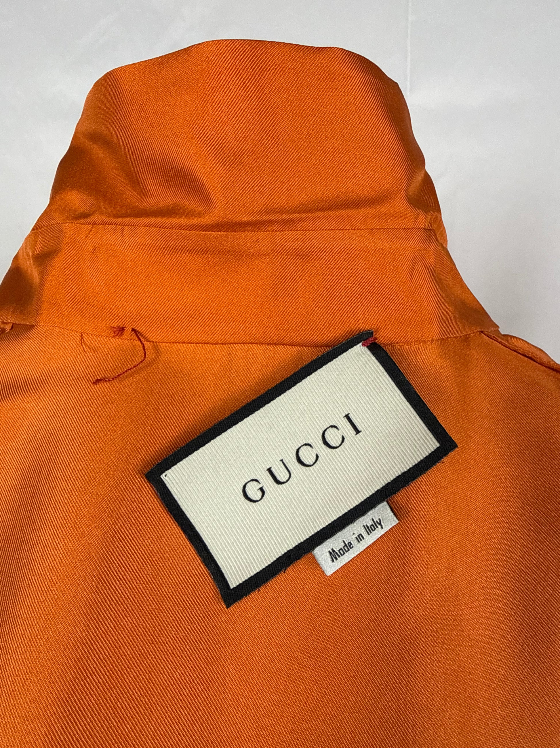 Gucci Completo Gonna e Blusa Stampa Floreale Arancione - Pally Vintage Closet