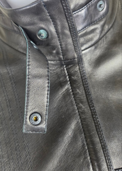 Gucci Giacca Tom Ford in Pelle con Cuciture Sagomate Nera - Pally Vintage Closet