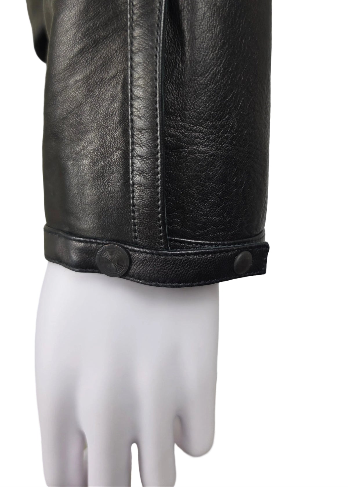 Gucci Giacca Tom Ford in Pelle con Cuciture Sagomate Nera - Pally Vintage Closet
