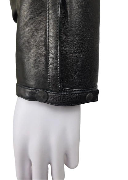 Gucci Giacca Tom Ford in Pelle con Cuciture Sagomate Nera - Pally Vintage Closet