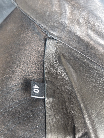 Gucci Giacca Tom Ford in Pelle con Cuciture Sagomate Nera - Pally Vintage Closet