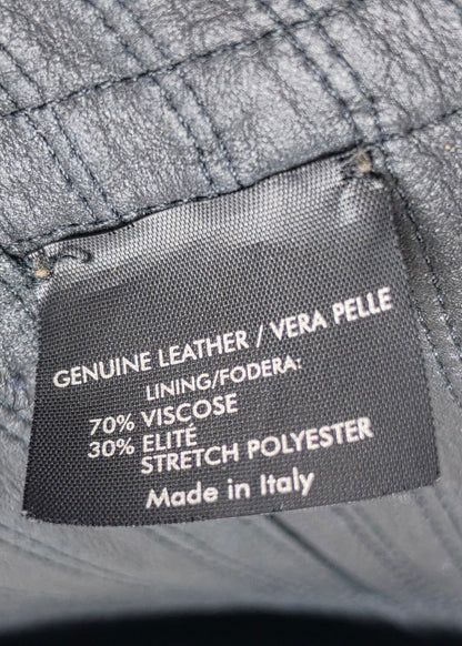 Gucci Giacca Tom Ford in Pelle con Cuciture Sagomate Nera - Pally Vintage Closet