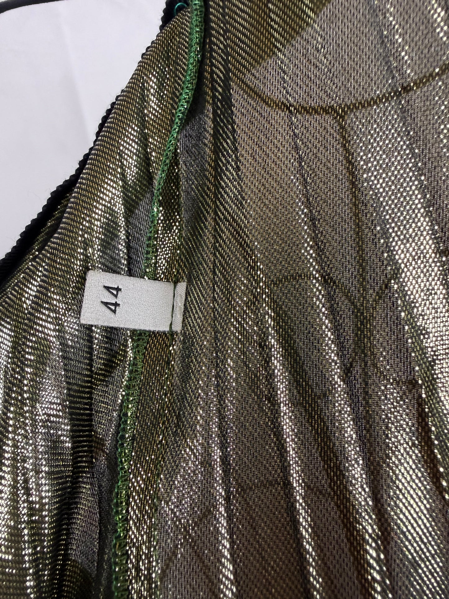 Gucci Gonna Lunga Plissettata Verde Smeraldo Metallizzato - Pally Vintage Closet