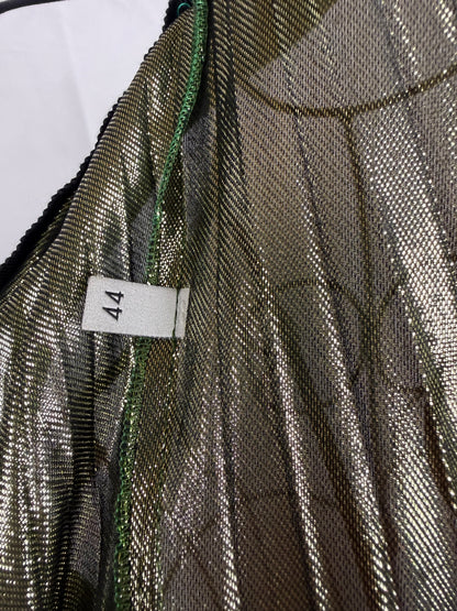 Gucci Gonna Lunga Plissettata Verde Smeraldo Metallizzato - Pally Vintage Closet