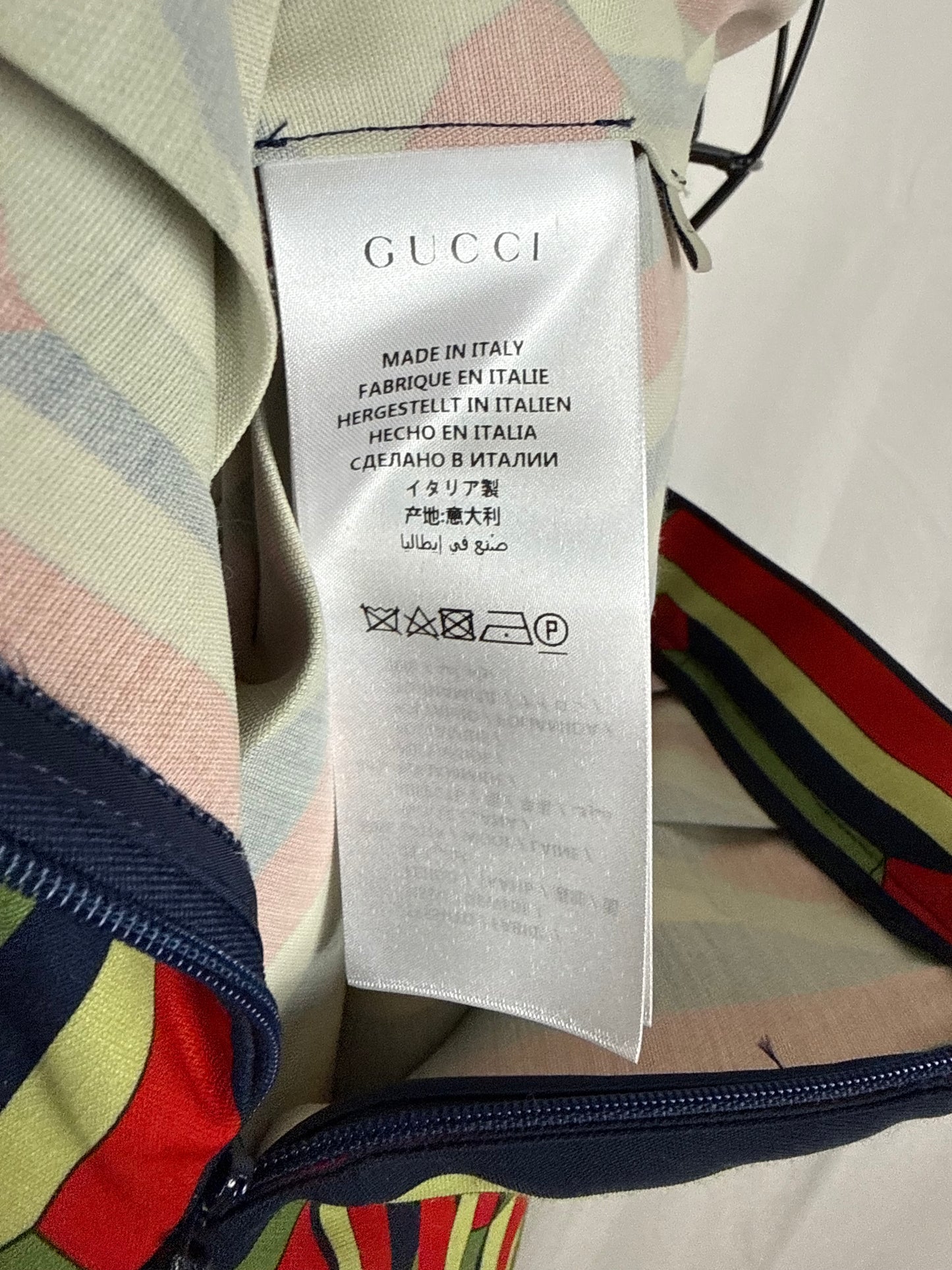 Gucci Gonna Midi con Motivo Geometrico Ottico Multicolore - Pally Vintage Closet