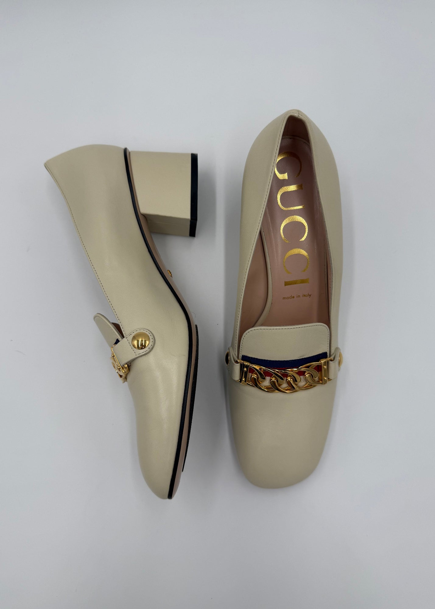 Gucci Mocassini Décolleté Sylvie Ecru