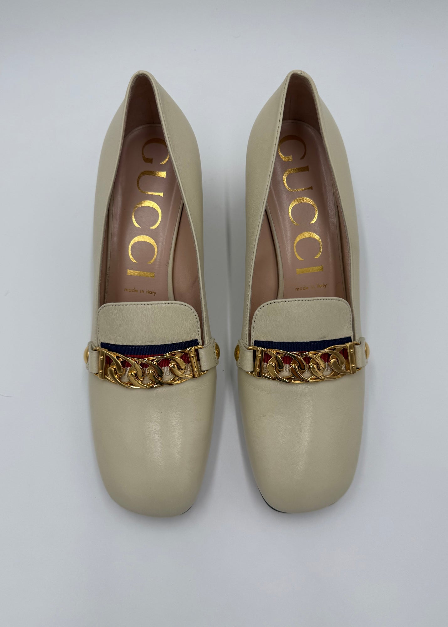 Gucci Mocassini Décolleté Sylvie Ecru