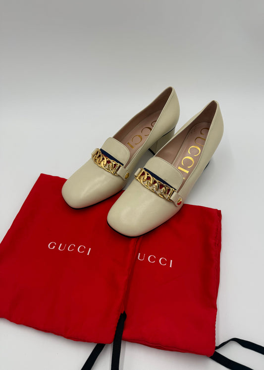 Gucci Mocassini Décolleté Sylvie Ecru
