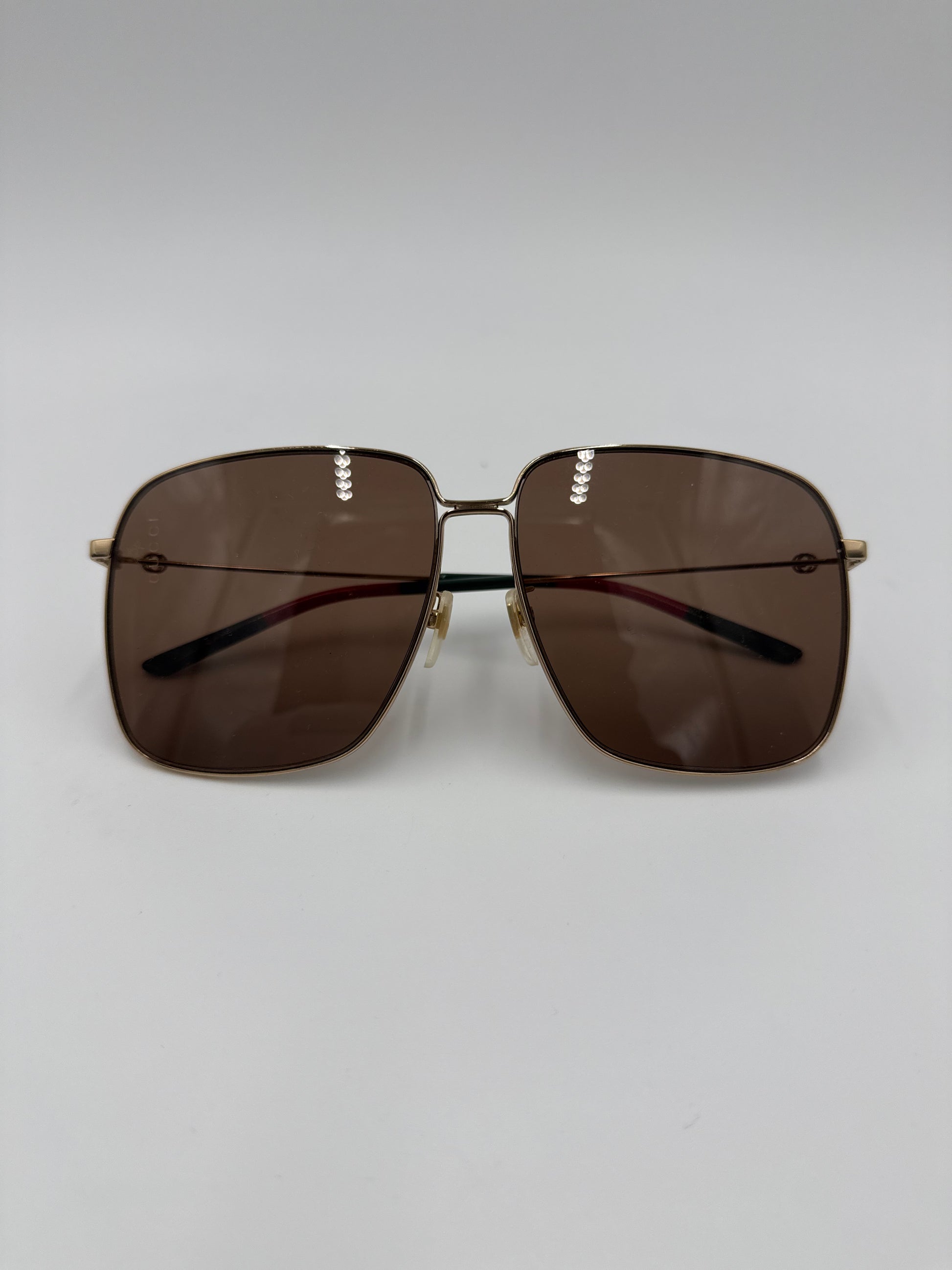 Gucci Occhiali da Sole Oversize Square Montatura Oro - Pally Vintage Closet