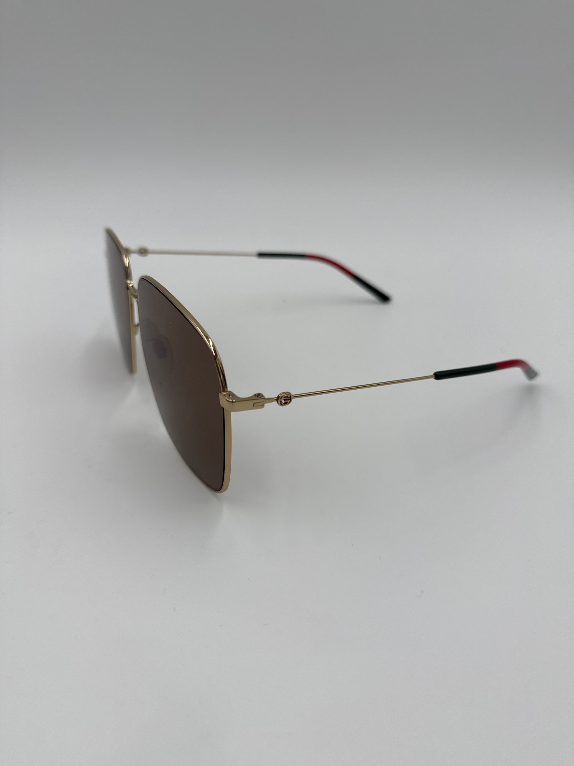 Gucci Occhiali da Sole Oversize Square Montatura Oro - Pally Vintage Closet