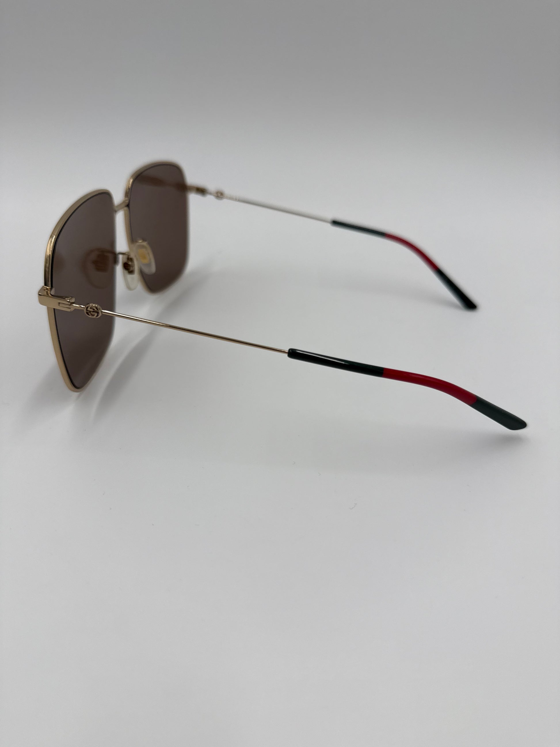 Gucci Occhiali da Sole Oversize Square Montatura Oro - Pally Vintage Closet