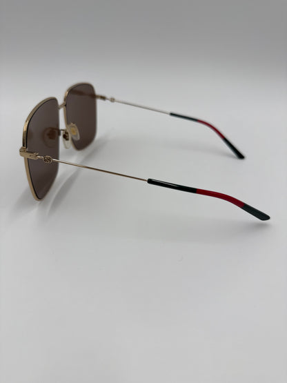 Gucci Occhiali da Sole Oversize Square Montatura Oro - Pally Vintage Closet