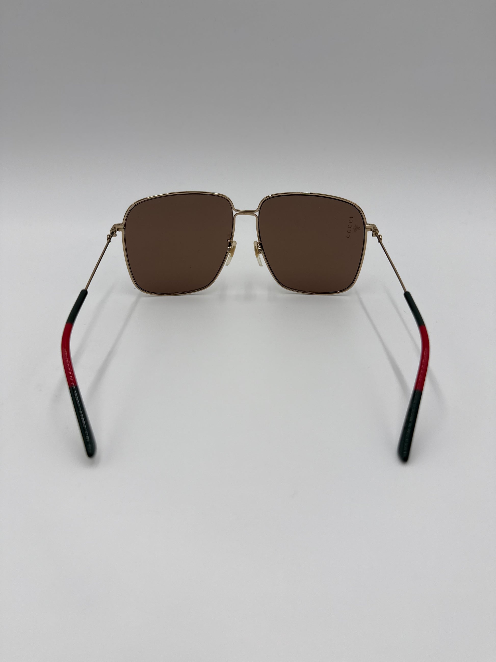 Gucci Occhiali da Sole Oversize Square Montatura Oro - Pally Vintage Closet