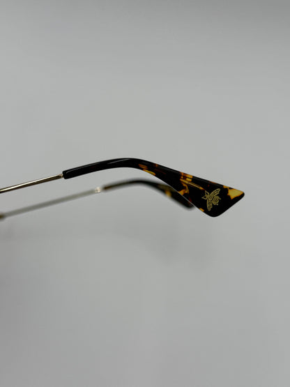 Gucci Occhiali da Sole Oversize con Glitter Oro - Pally Vintage Closet