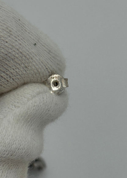 Gucci Orecchini a Bottone GG Marmont Argento