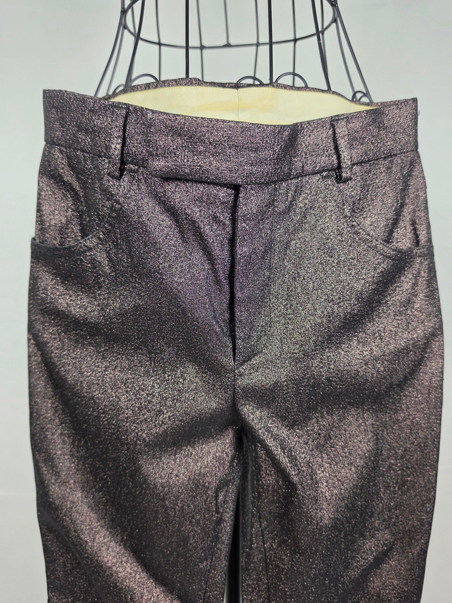 Gucci-Pantaloni-Vintage-1997-by-Tom-Ford-Metallizzato-Marrone-70134043083076 - Pally Vintage Closet