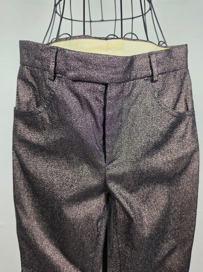 Gucci-Pantaloni-Vintage-1997-by-Tom-Ford-Metallizzato-Marrone-70134043083076 - Pally Vintage Closet
