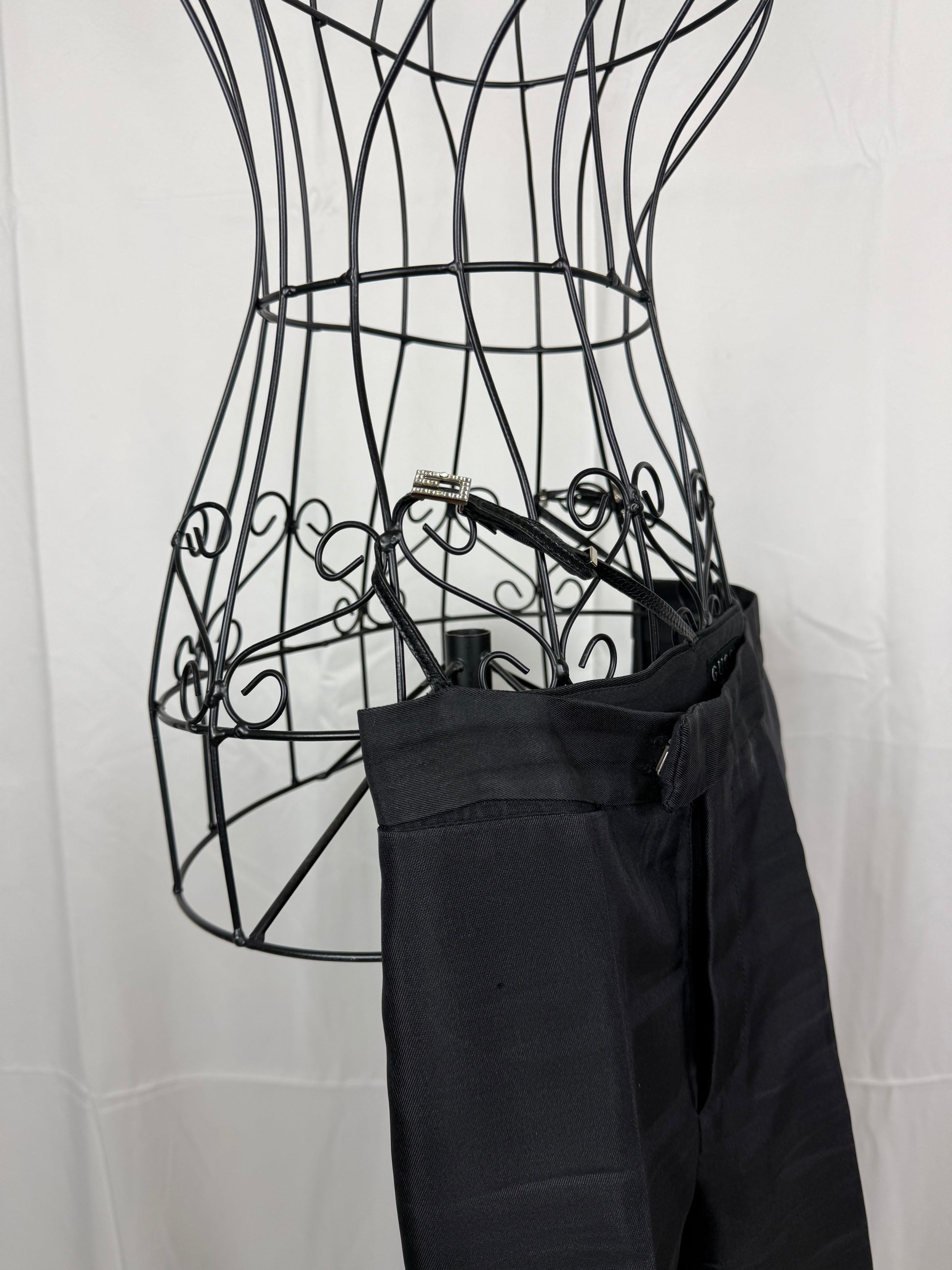 Gucci Pantaloni Vintage Dettaglio Gioiello Neri - Pally Vintage Closet