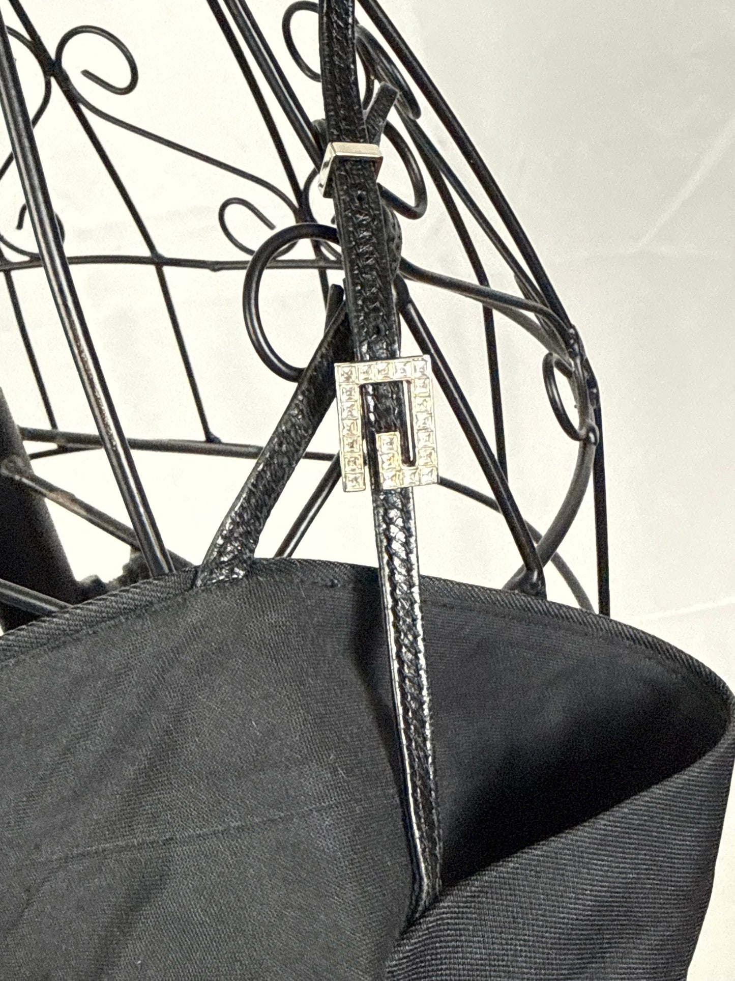 Gucci Pantaloni Vintage Dettaglio Gioiello Neri - Pally Vintage Closet