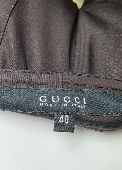 Gucci Vintage Tom Ford Ruched Knee Plum Pants