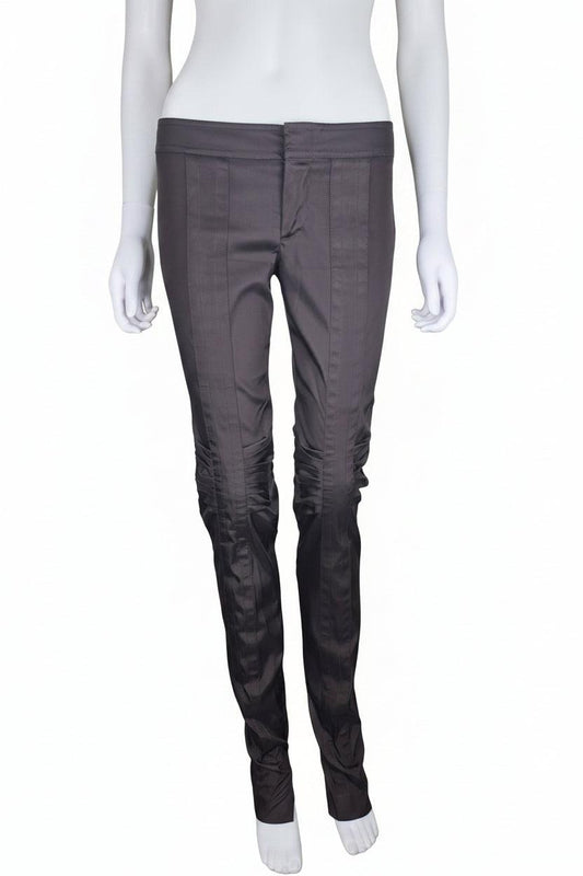 Gucci Pantaloni Vintage by Tom Ford Ruched Knee Prugna