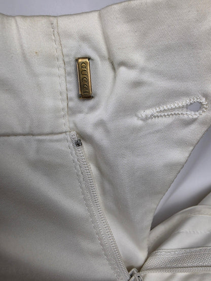 Gucci Vintage Trousers by Tom Ford with White Hem Detail