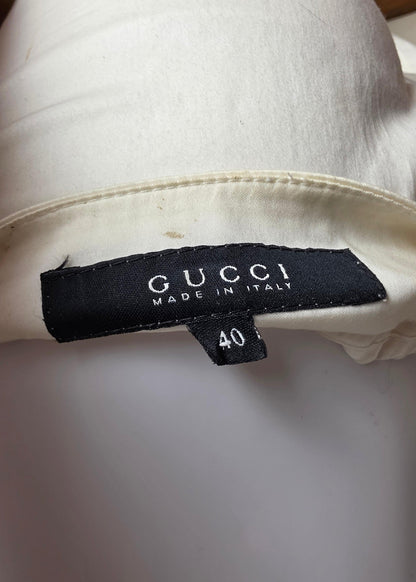 Gucci Vintage Trousers by Tom Ford with White Hem Detail