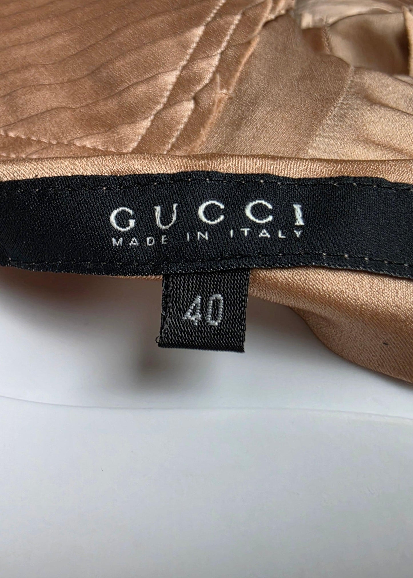 Gucci Pantaloni Vintage by Tom Ford in Seta Rosa Cipria