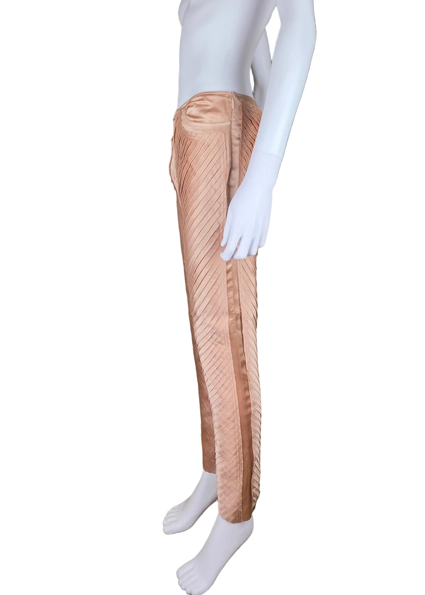 Gucci Pantaloni Vintage by Tom Ford in Seta Rosa Cipria