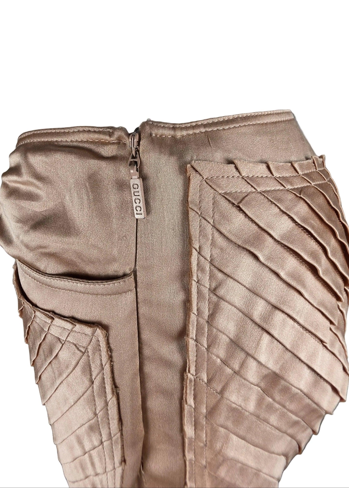 Gucci Pantaloni Vintage by Tom Ford in Seta Rosa Cipria