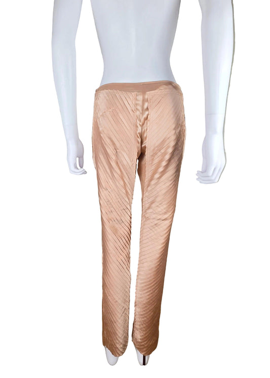 Gucci Pantaloni Vintage by Tom Ford in Seta Rosa Cipria