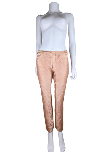 Gucci Pantaloni Vintage by Tom Ford in Seta Rosa Cipria