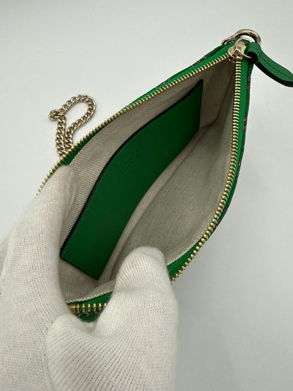 Gucci-Pochette-GG-Marmont-Mini-Matelass-in-Tessuto-Verde-70314469785924 - Pally Vintage Closet