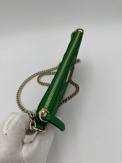 Gucci-Pochette-GG-Marmont-Mini-Matelass-in-Tessuto-Verde-70314469884228 - Pally Vintage Closet