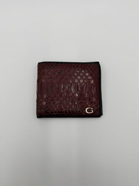Gucci Portafoglio Vintage in Pelle di Pitone Bordeaux - Pally Vintage Closet