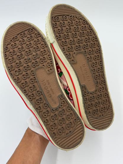 Gucci Slip-on Tennis 1977 con Stampa Apple GG Rosa
