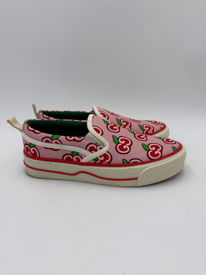 Gucci Slip-on Tennis 1977 con Stampa Apple GG Rosa