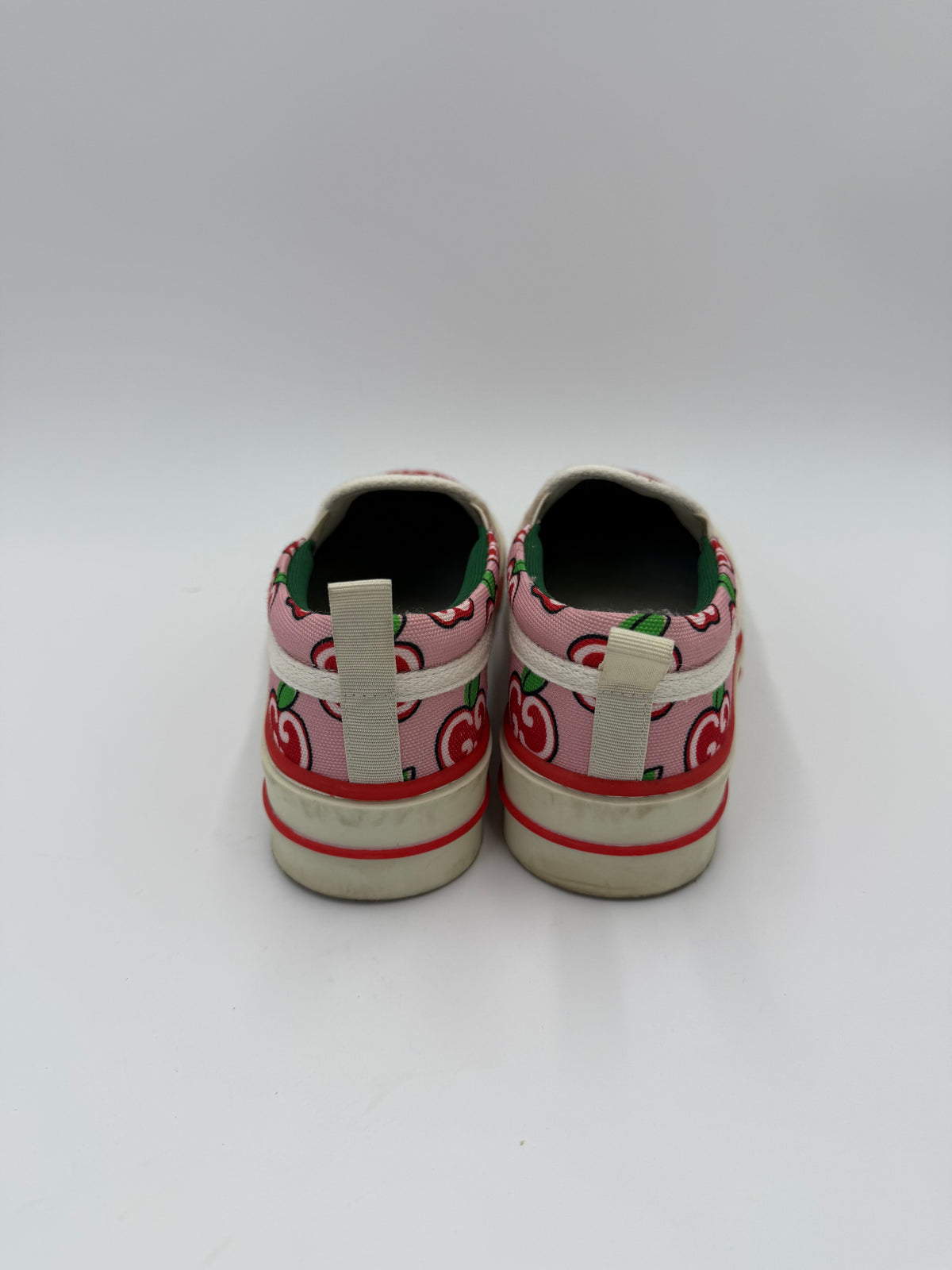 Gucci Slip-on Tennis 1977 con Stampa Apple GG Rosa