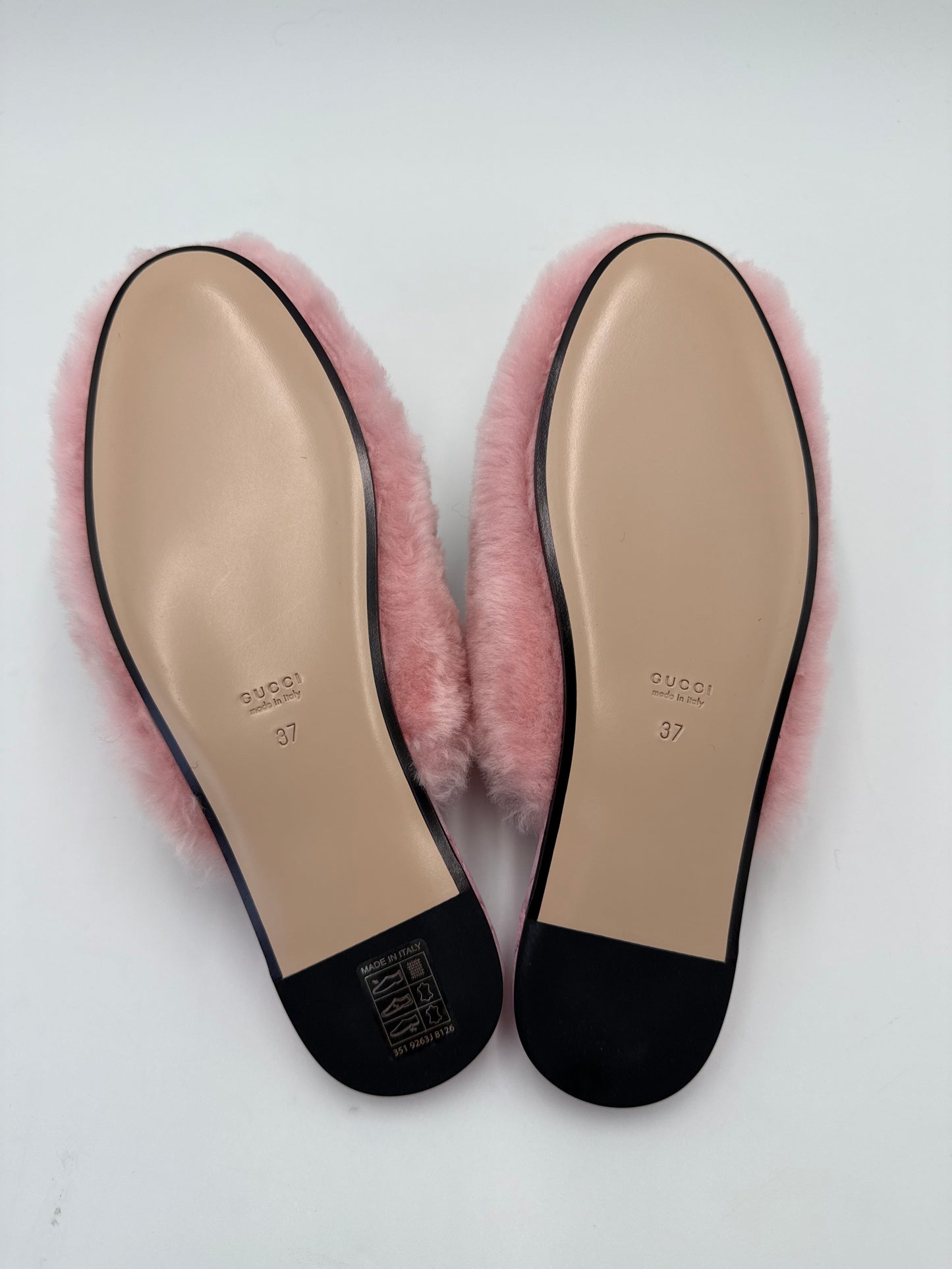 Gucci Slippers Sabot Plush by Alessandro Michele Rosa
