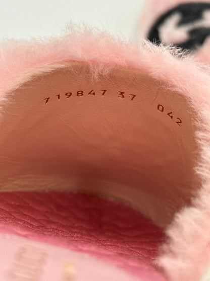Gucci Slippers Sabot Plush by Alessandro Michele Rosa