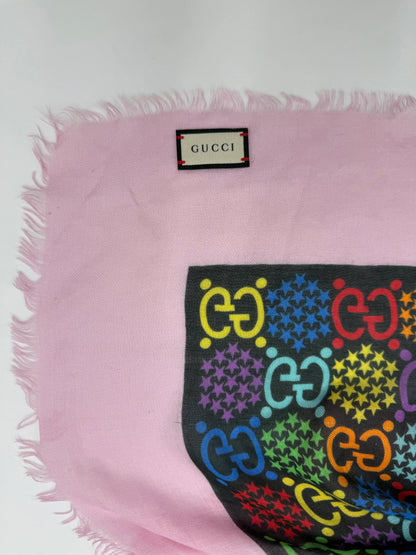 Gucci-Stola-in-Misto-Seta-GG-Psychedelic-Rosa-70031214805316 - Pally Vintage Closet